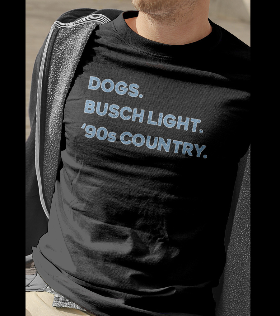 Dogs Busch Light 90s Country Retro Nostalgia T-Shirt