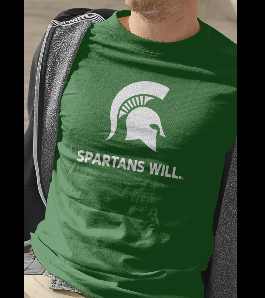 Spartans Will Michigan State Helmet T-Shirt