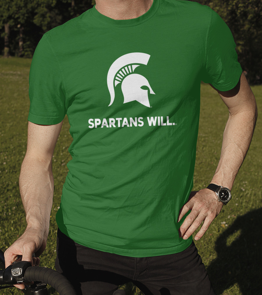 Spartans Will Michigan State Helmet T-Shirt