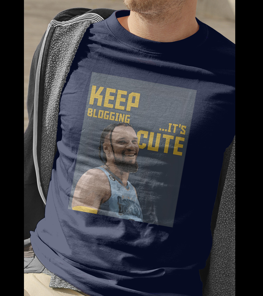 Keep Blogging It's Cute Basketball Player Smiling T-Shirt