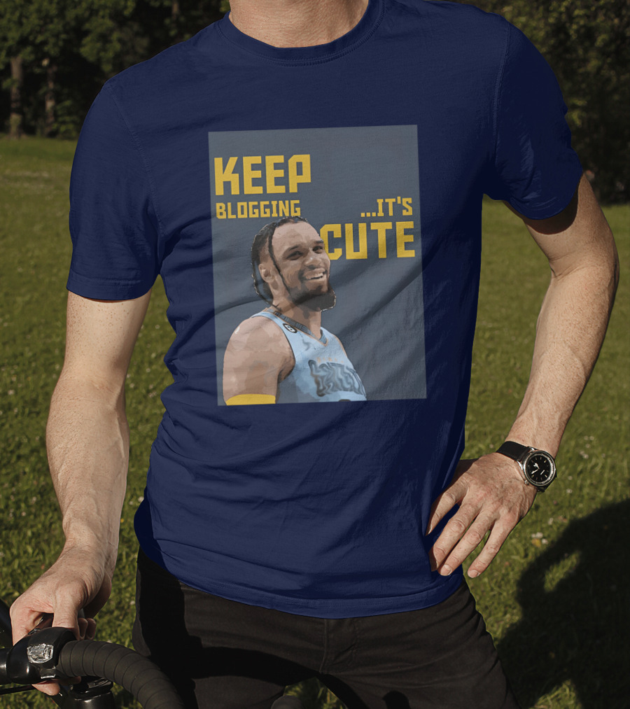 Keep Blogging It's Cute Basketball Player Smiling T-Shirt