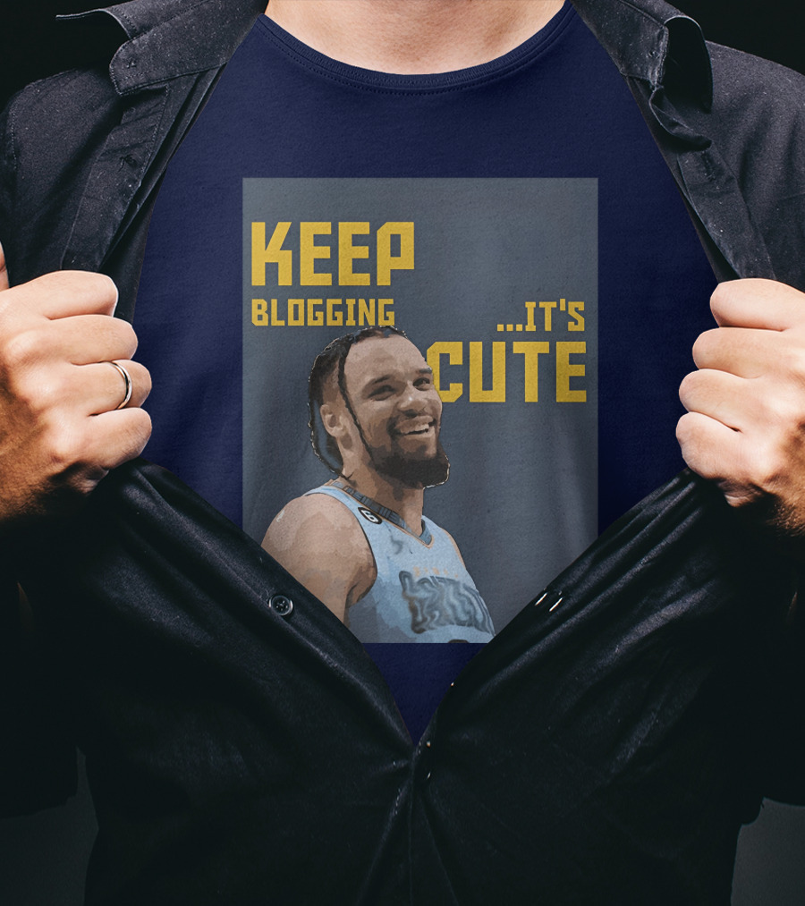 Keep Blogging It's Cute Basketball Player Smiling T-Shirt