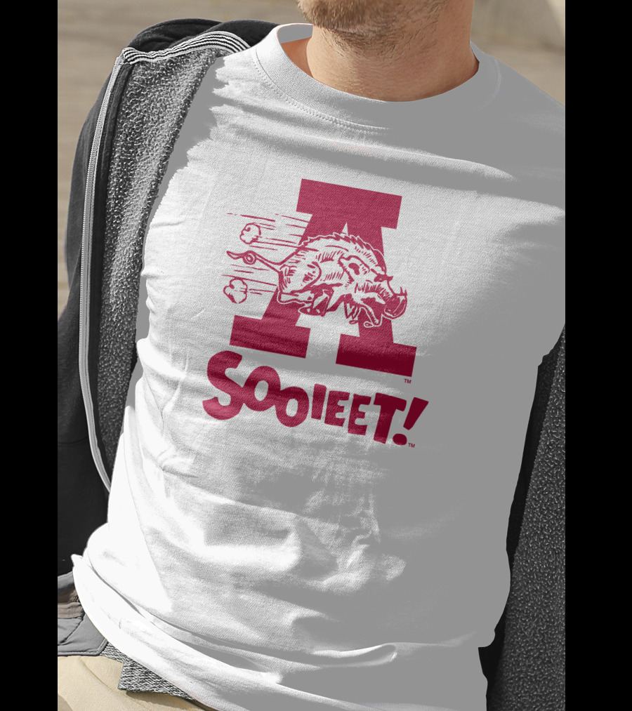 Arkansas Razorbacks Sooieet Wild Boar Logo Lightweight T-Shirt