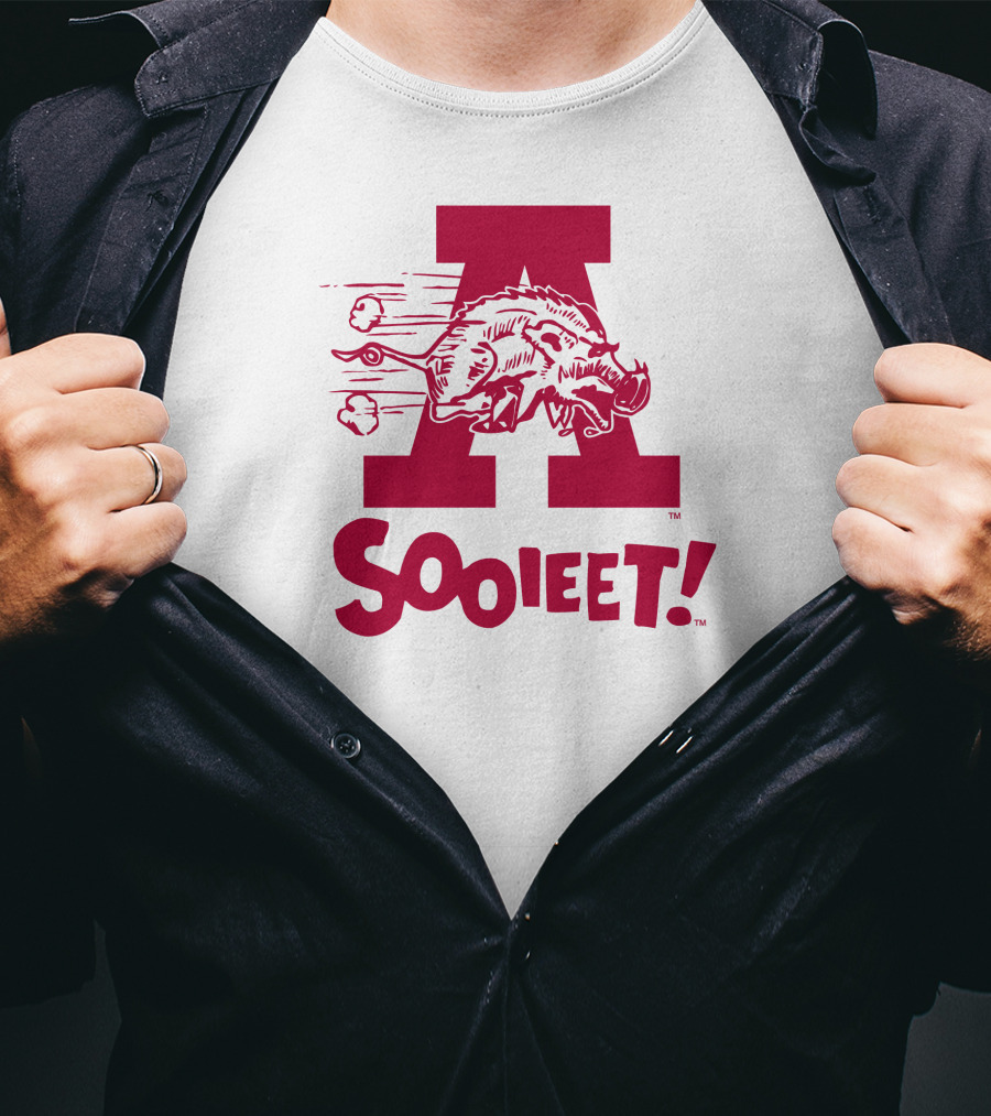 Arkansas Razorbacks Sooieet Wild Boar Logo Lightweight T-Shirt
