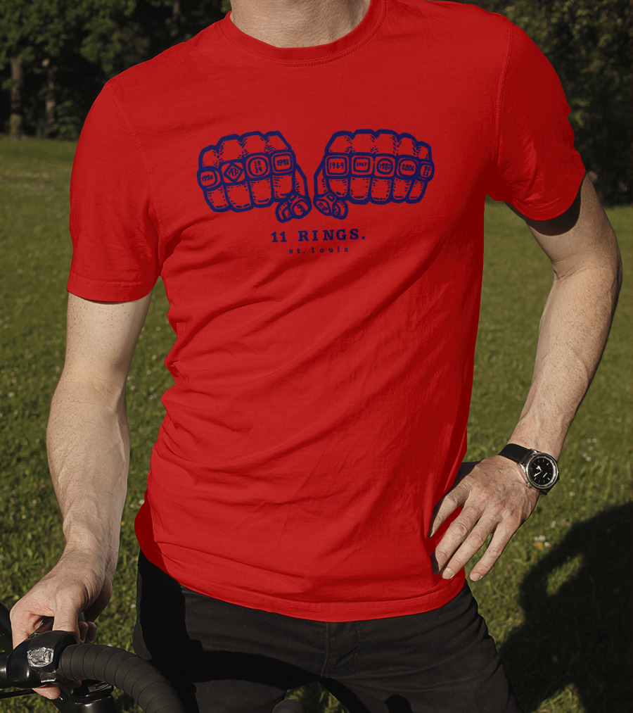 11 Rings St Louis 1926 1931 1934 1942 1944 1946 1964 1967 1982 2006 2011 T-Shirt