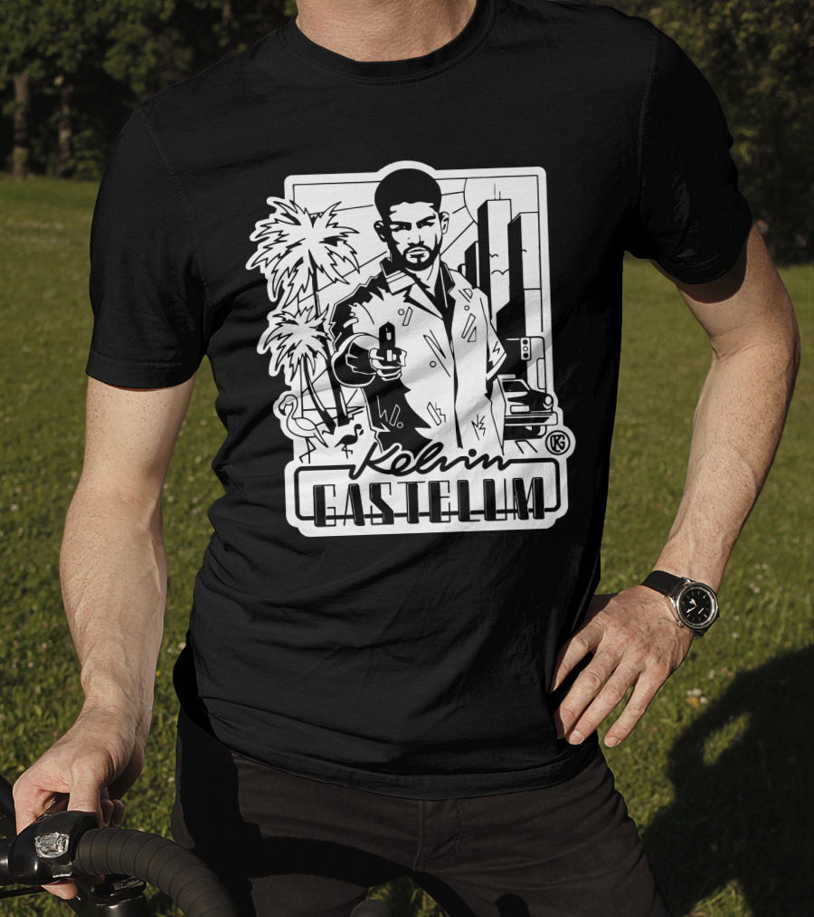 Kelvin Gastelum Palm Trees Cityscape T-Shirt