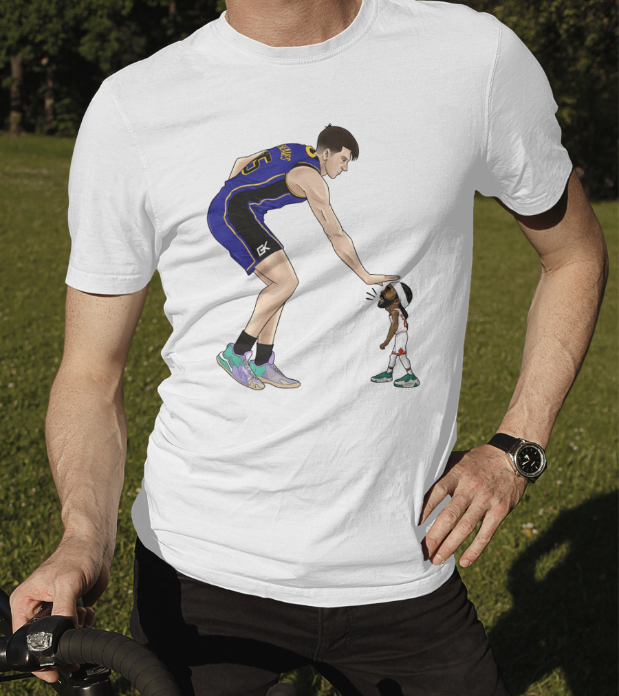 Basketball Giants And Tiny Challengers Showdown T-Shirt