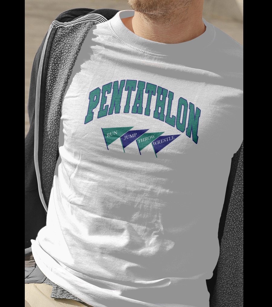 Pentathlon Run Jump Throw Wrestle T-Shirt