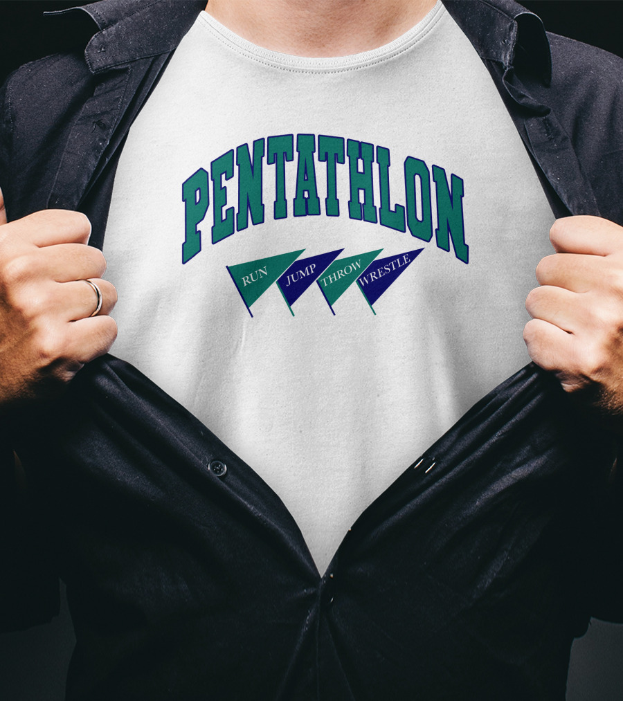 Pentathlon Run Jump Throw Wrestle T-Shirt