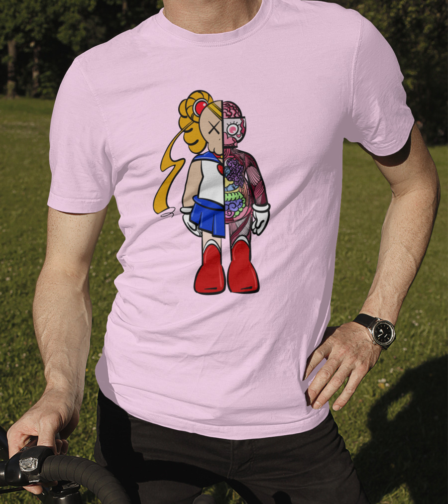 Sailor Kaws Moon Anatomical Hybrid T-Shirt