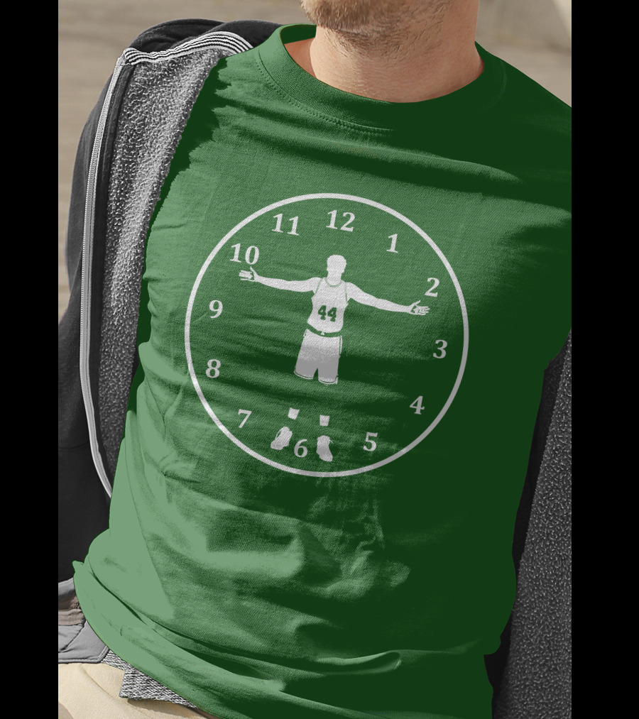 Basketball Time Lord Number 44 Clock T-Shirt