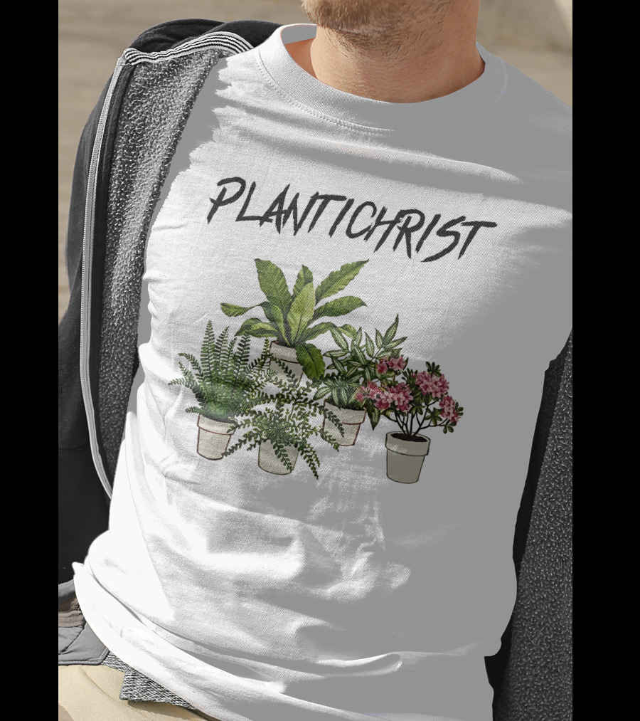 PLANTICHRIST Houseplants Collection With Text T-Shirt