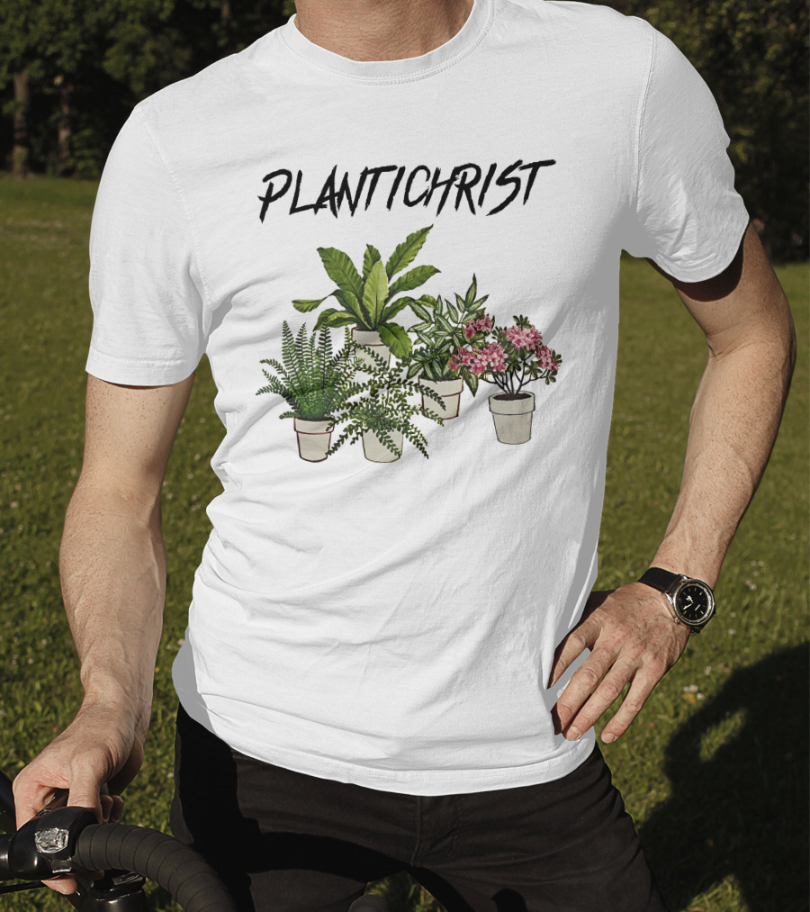 PLANTICHRIST Houseplants Collection With Text T-Shirt