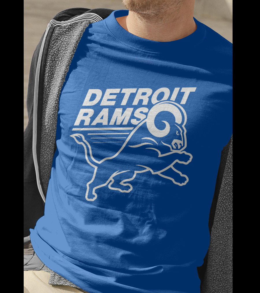 Detroit Rams Pro Sports Zone Charging Blue Ram T-Shirt