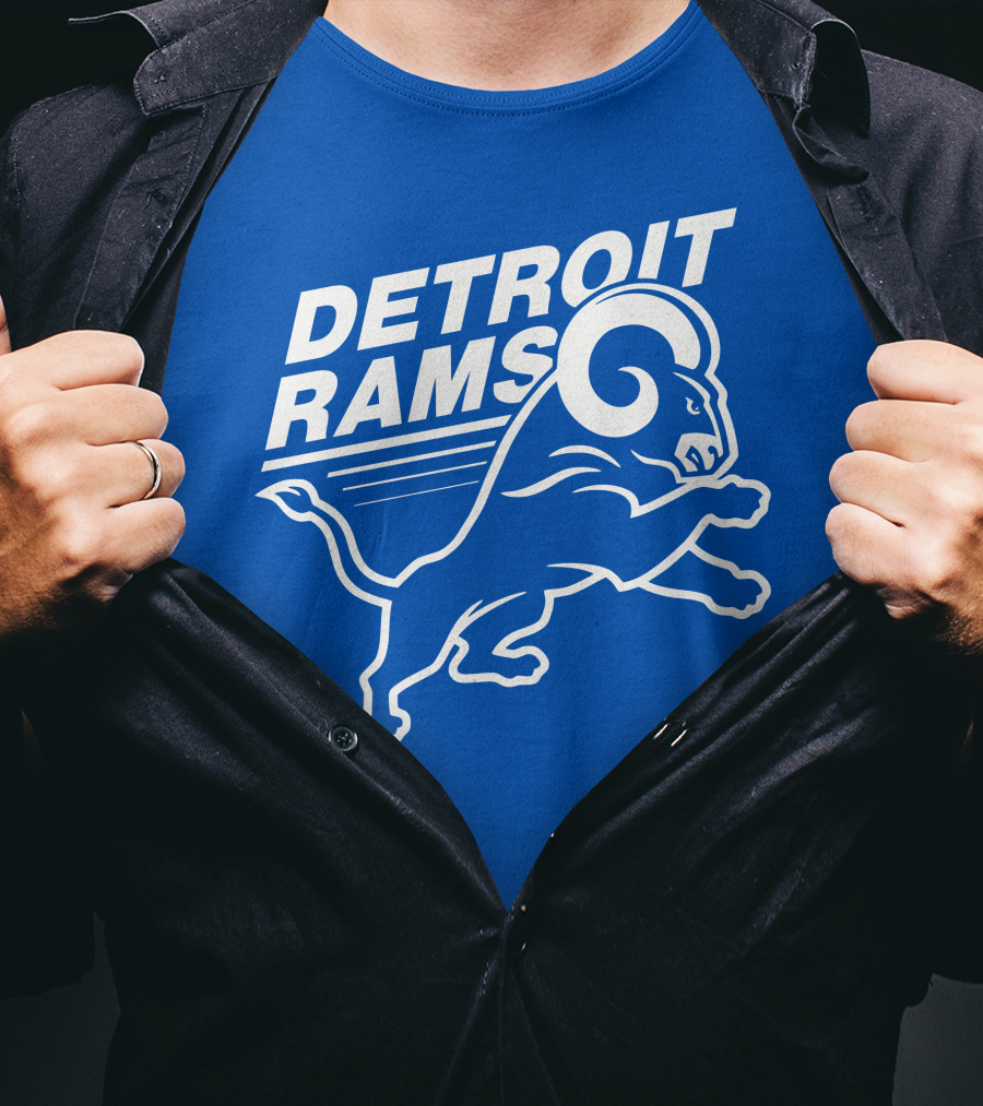 Detroit Rams Pro Sports Zone Charging Blue Ram T-Shirt