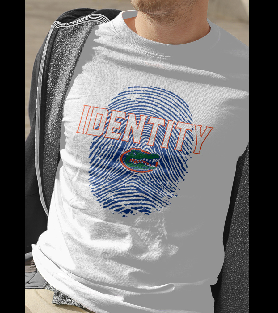 Identity Florida Gators Football Fingerprint Logo Jumpman T-Shirt