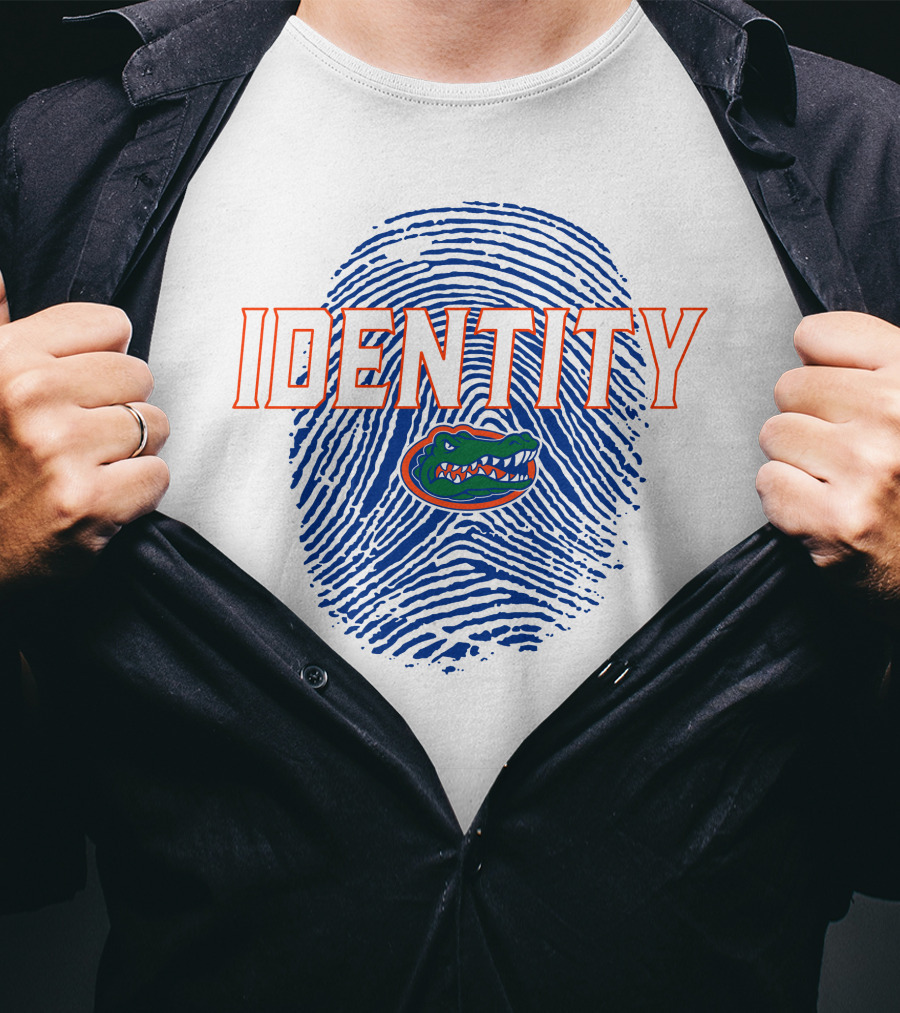Identity Florida Gators Football Fingerprint Logo Jumpman T-Shirt