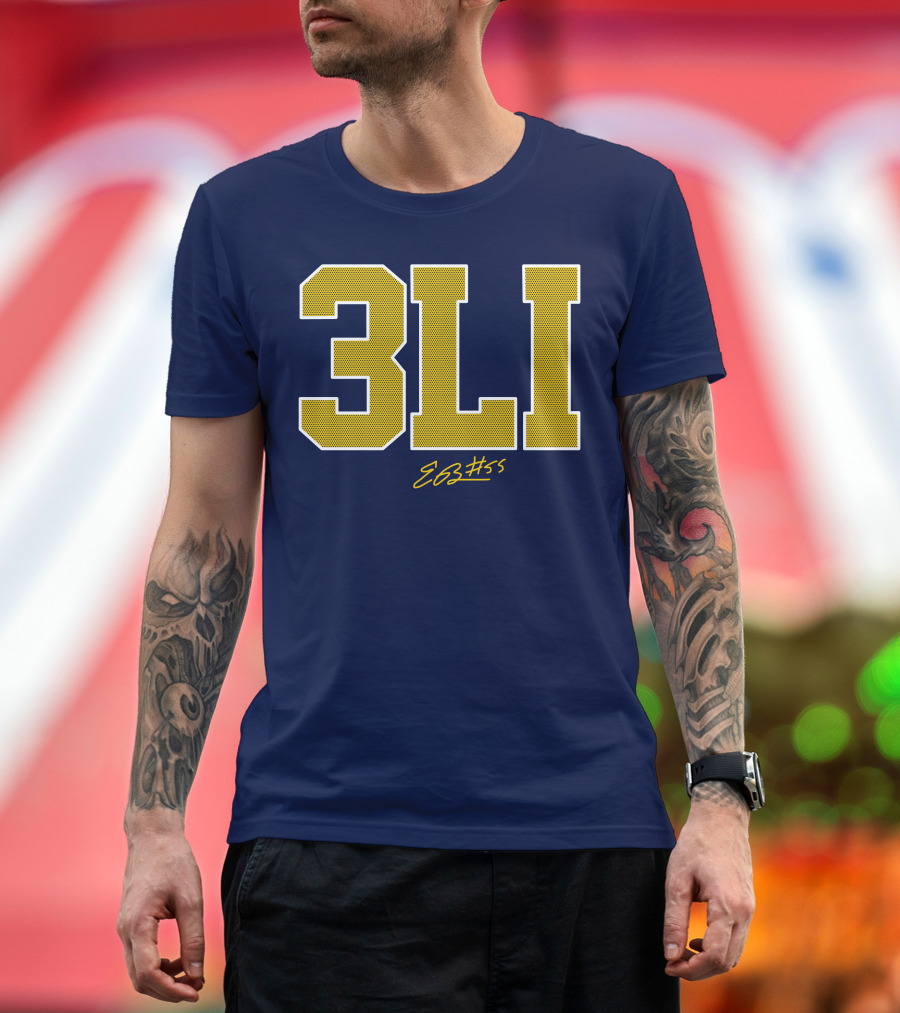 3Li Eli Brooks E63 #55 The Players Trunk Store T-Shirt