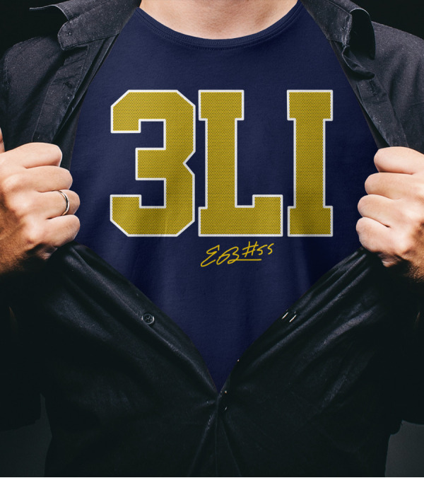 3Li Eli Brooks E63 #55 The Players Trunk Store T-Shirt
