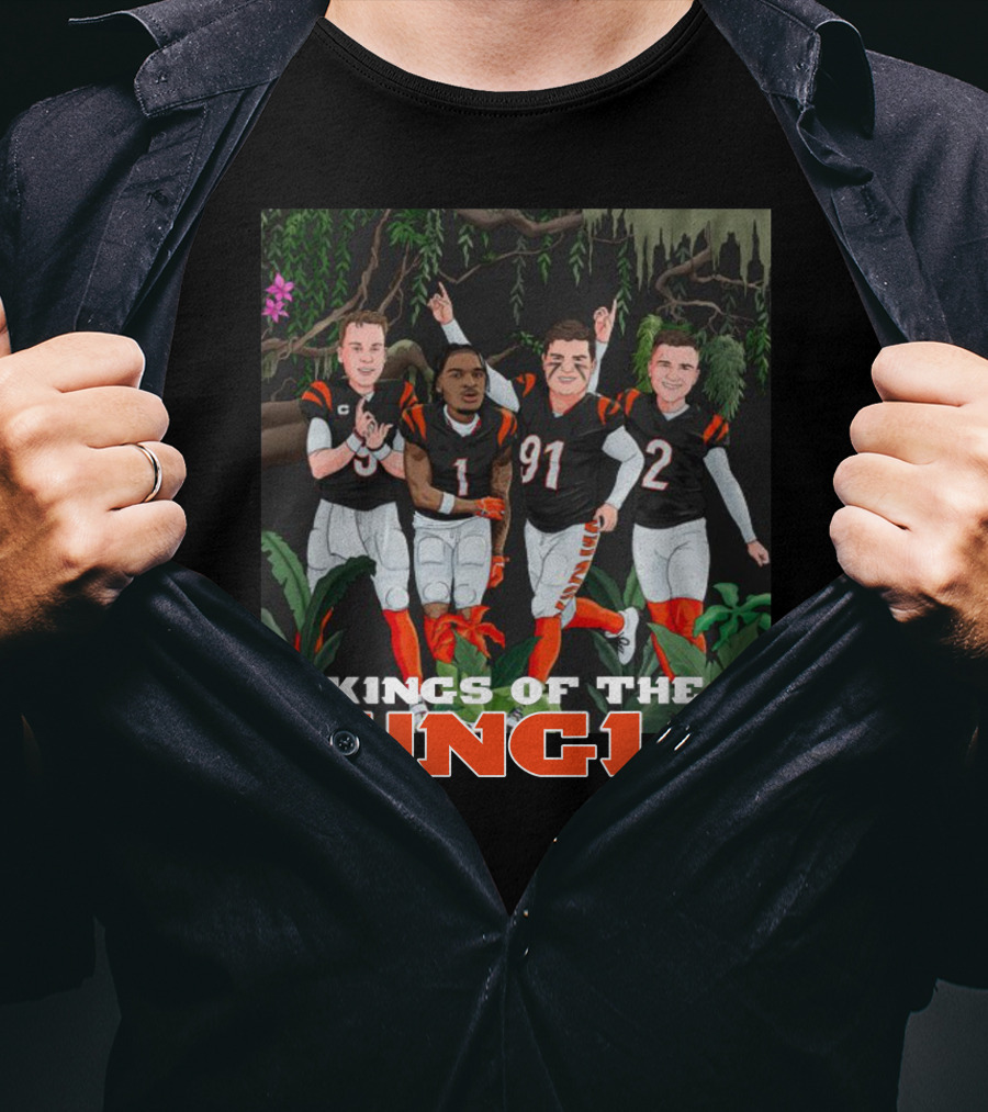 Big Cat Kings Of The Jungle Football Team Players T-Shirt
