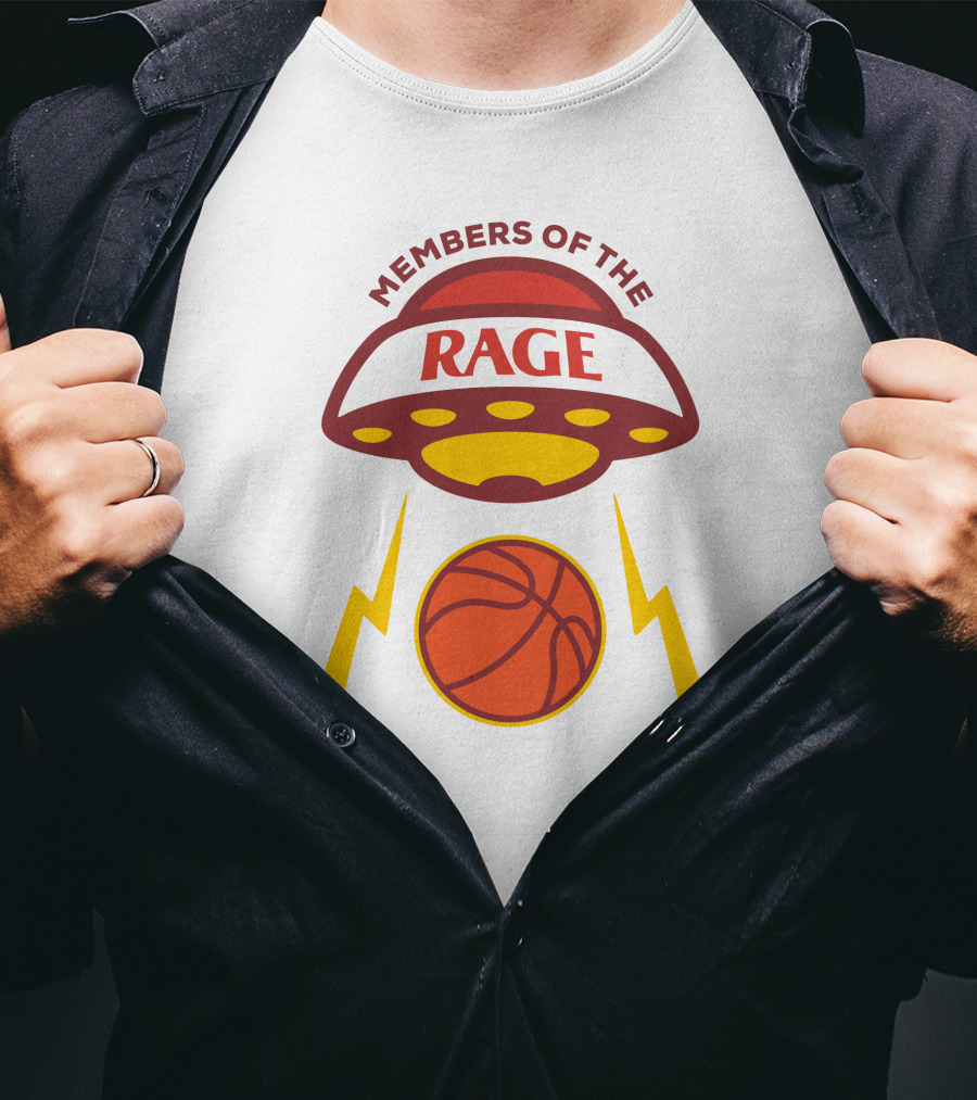 Members Of The Rage UFO Basketball Lightning T-Shirt