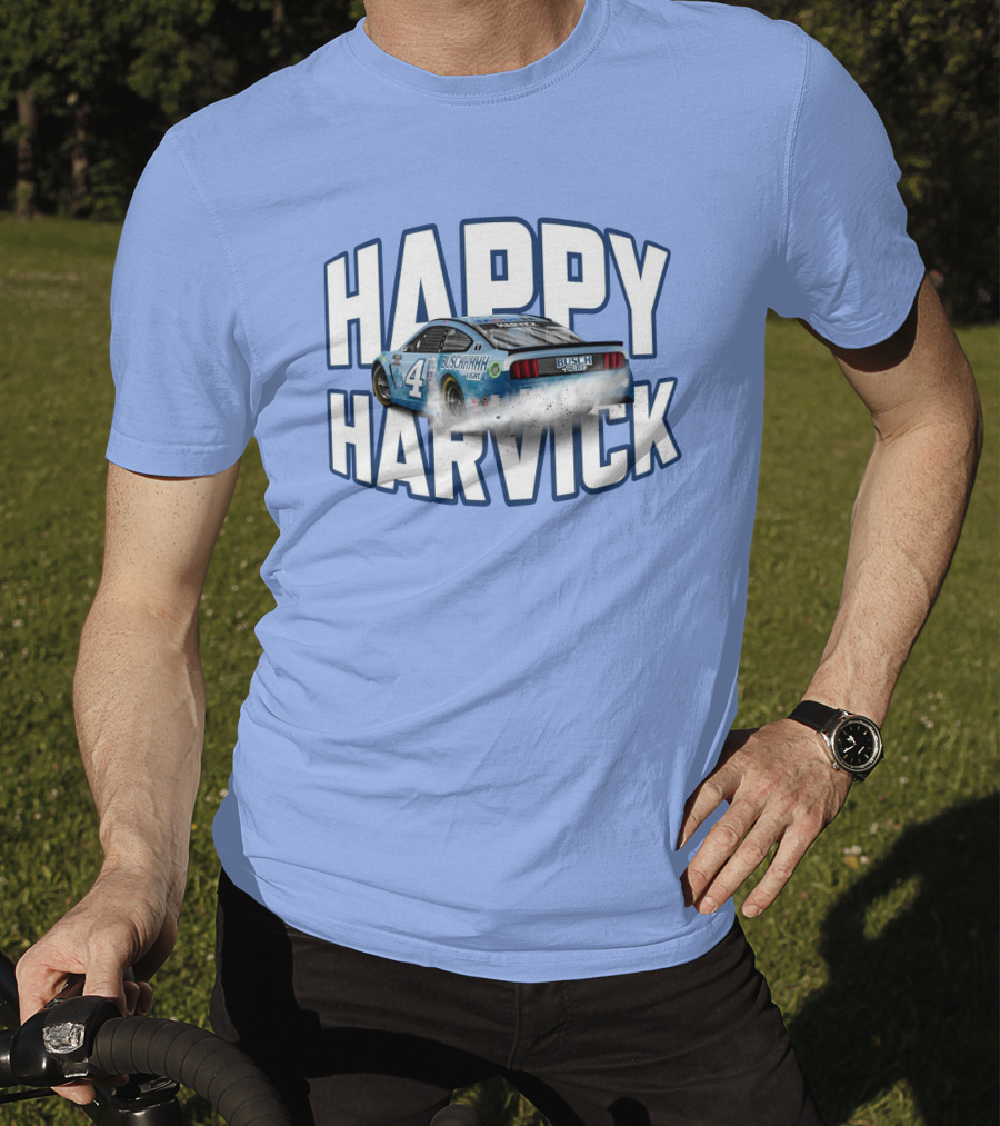 Busch Light Happy Harvick Racing Car Number 4 T-Shirt