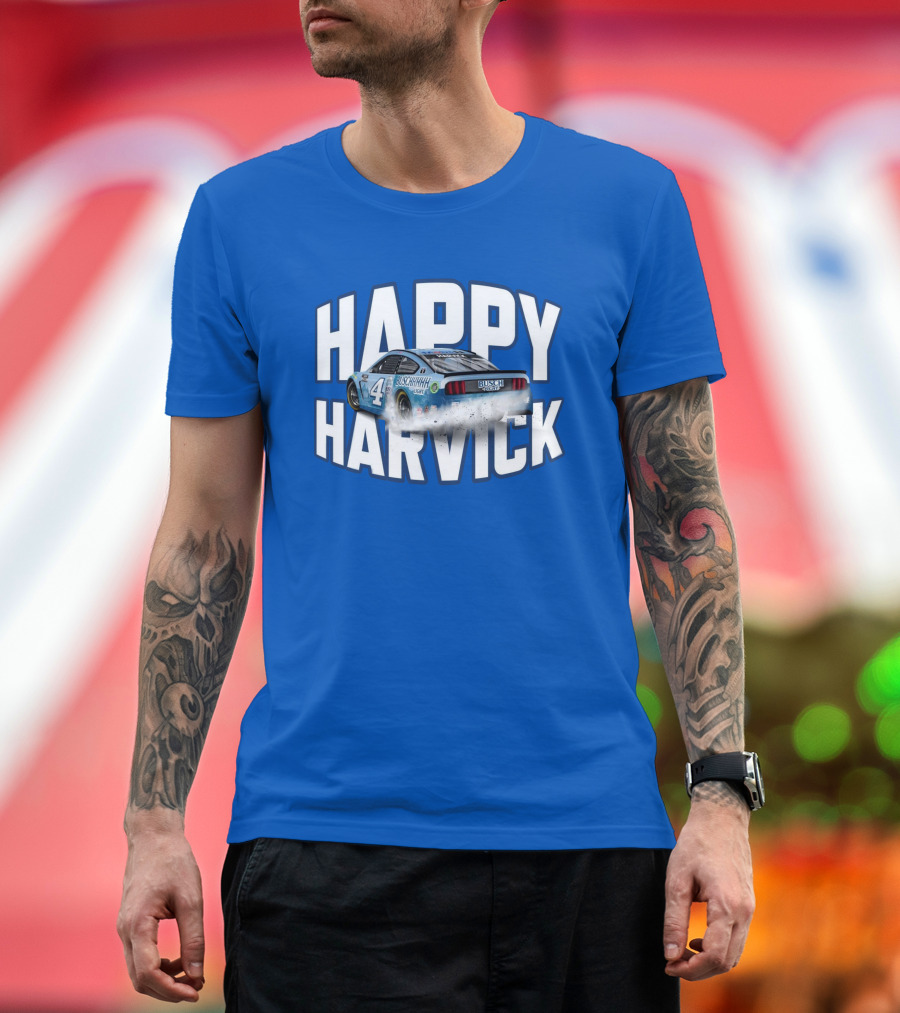 Happy Harvick Busch Racing Car Number 4 T-Shirt