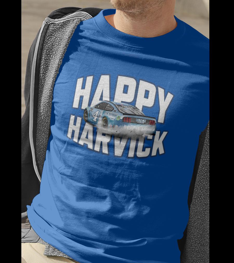Happy Harvick Busch Racing Car Number 4 T-Shirt