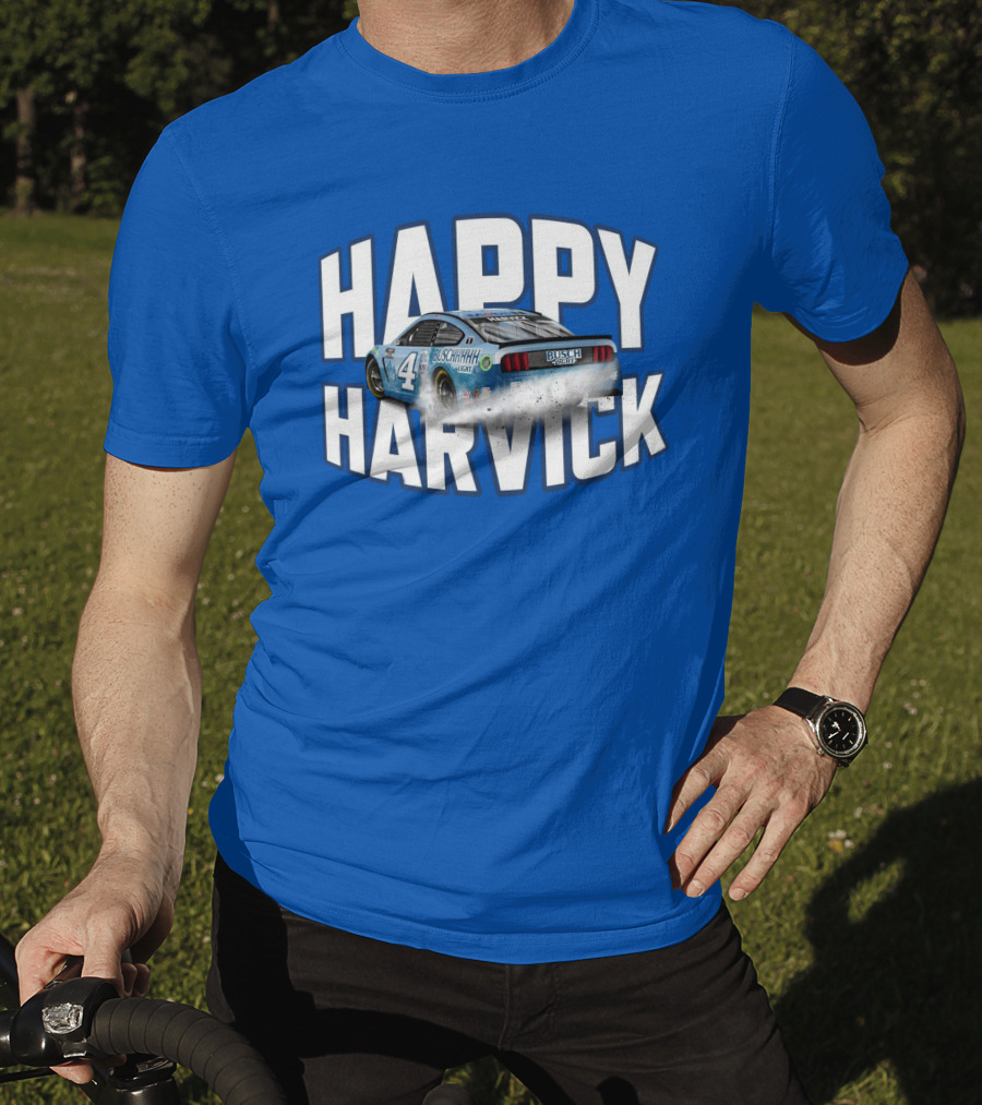Happy Harvick Busch Racing Car Number 4 T-Shirt