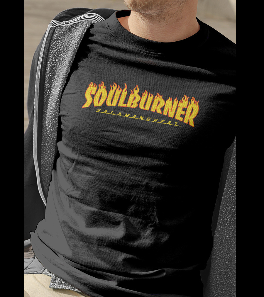 Soulburner Salamangreat Fiery Flame Text T-Shirt