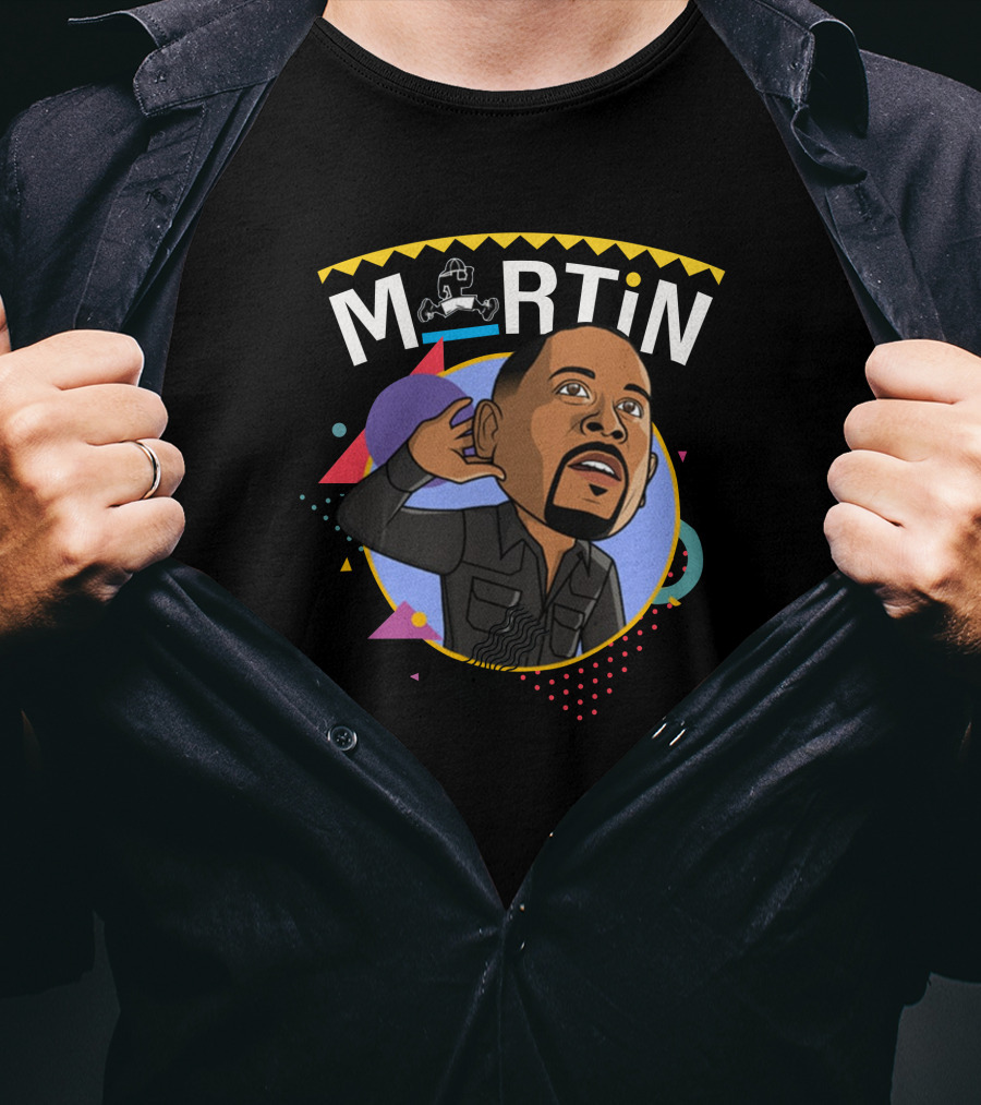 Martin Lawrence Martin TV Show Cartoon T-Shirt