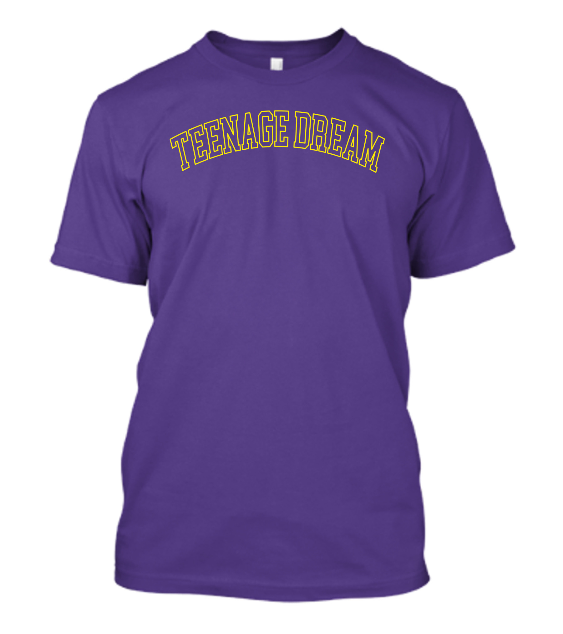 Olivia Rodrigo Teenage Dream Merch Purple Text T-Shirt