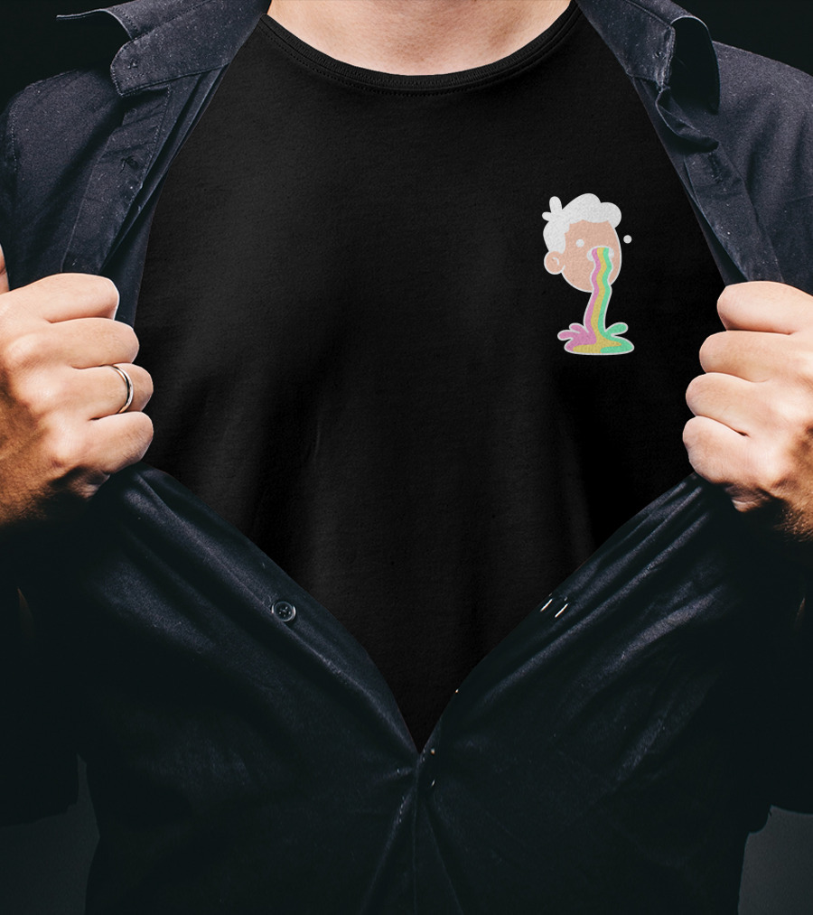 Doodles Merch Mascot Rainbow Vomit T-Shirt