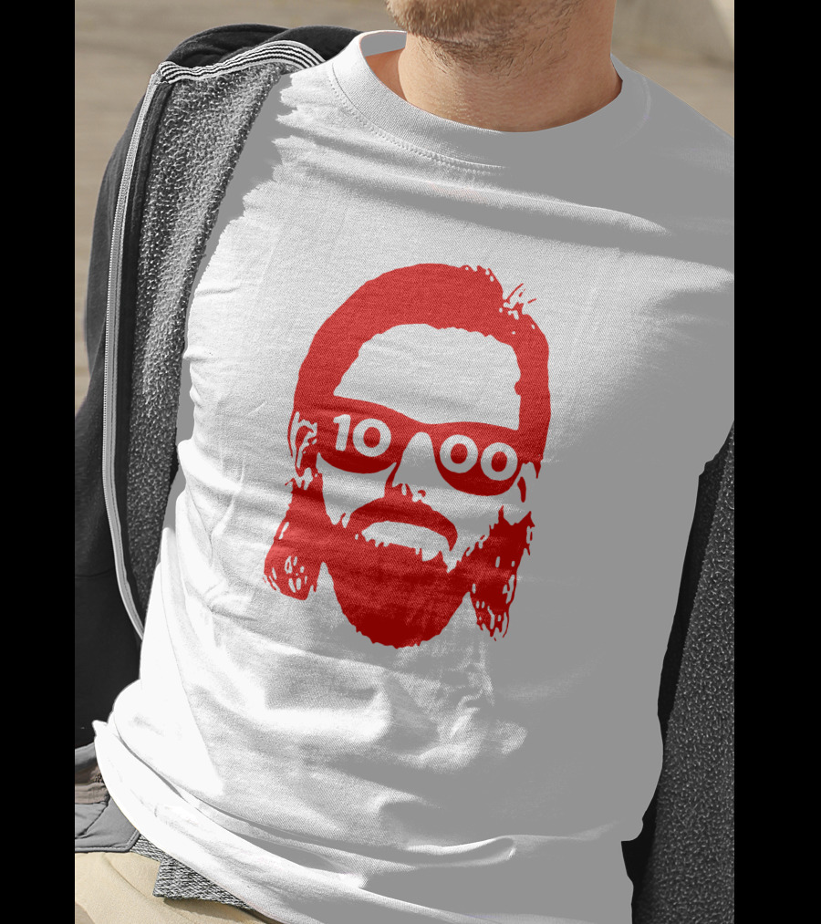 Detroit Red Wings Marc Staal 1000th Game Beard T-Shirt