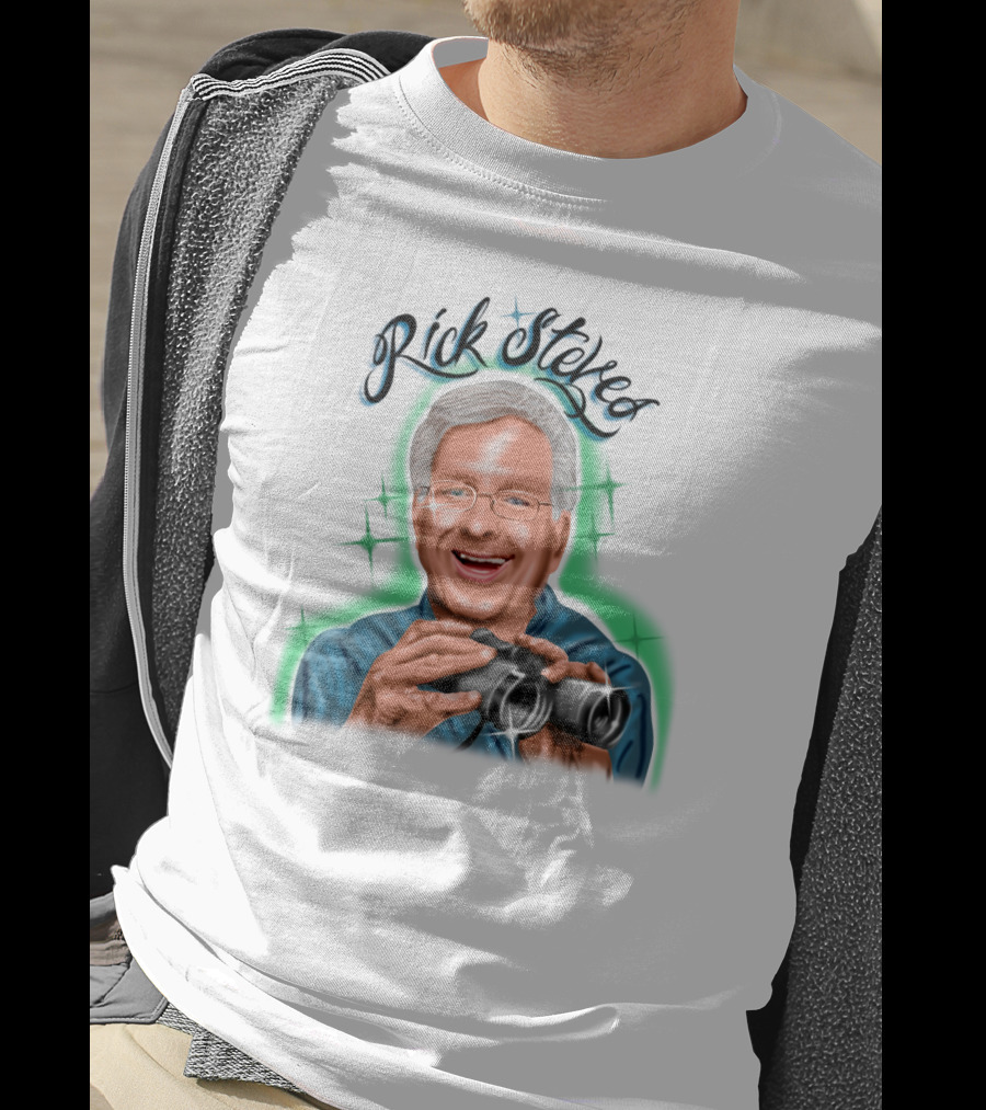Samborghini Merch Rick Steves Binoculars T-Shirt