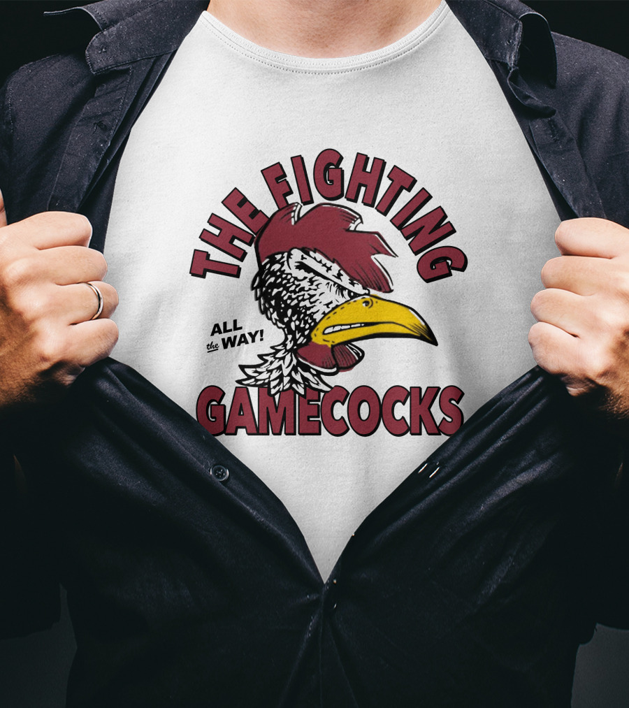 Corey Rucker South Carolina The Fighting Gamecocks All The Way T-Shirt