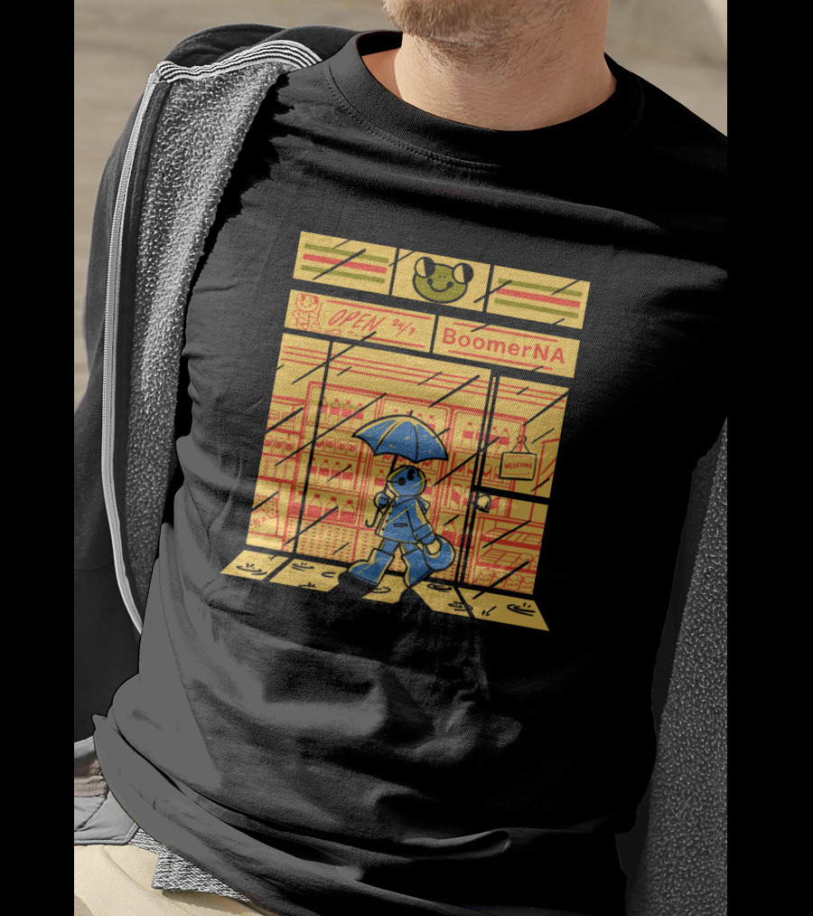 BoomerNA Convenient 24/7 Store Umbrella Walker T-Shirt