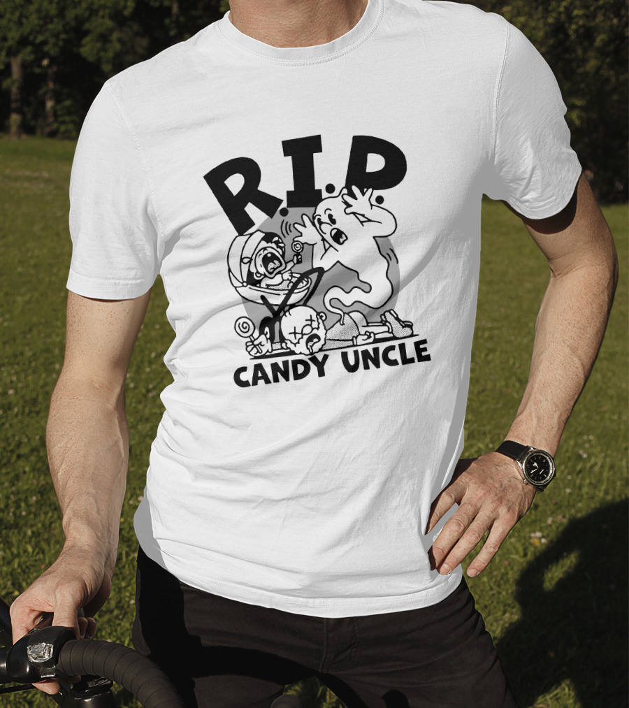 R.I.P. Candy Uncle Distractible Store Ghostly Encounter T-Shirt