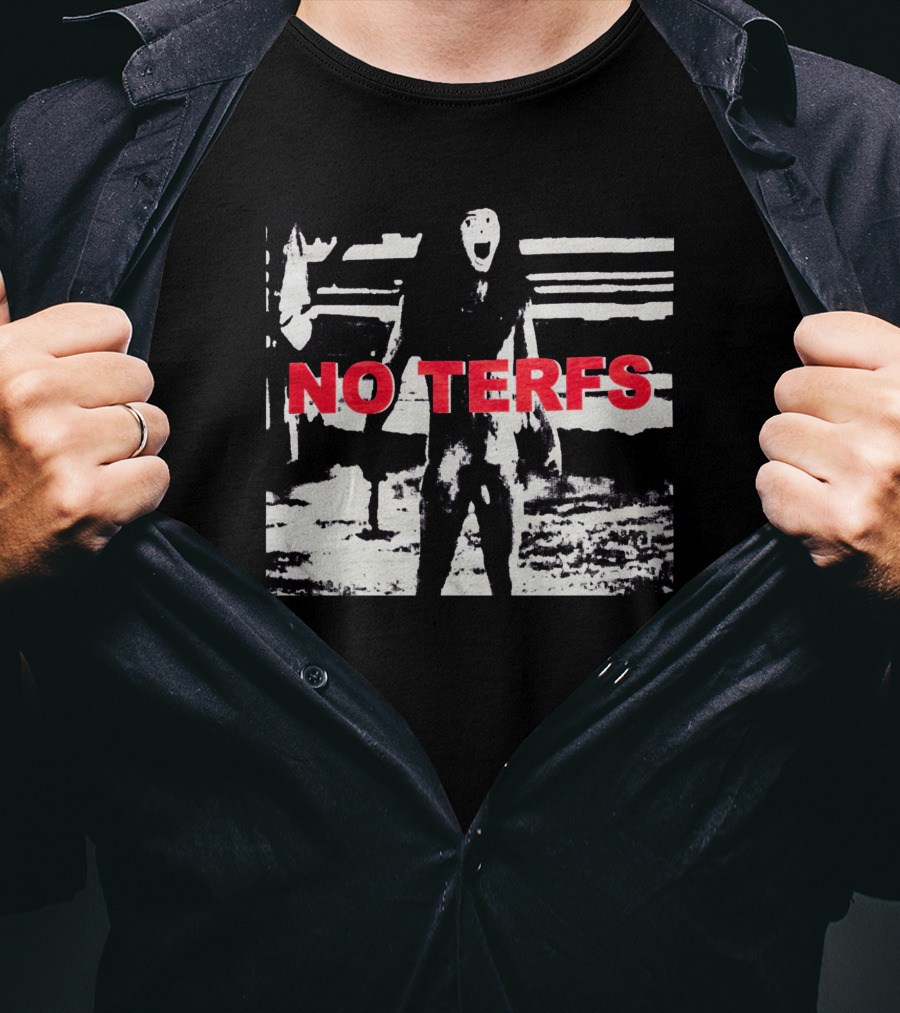 Diskette Press No Terfs Graphic Image T-Shirt