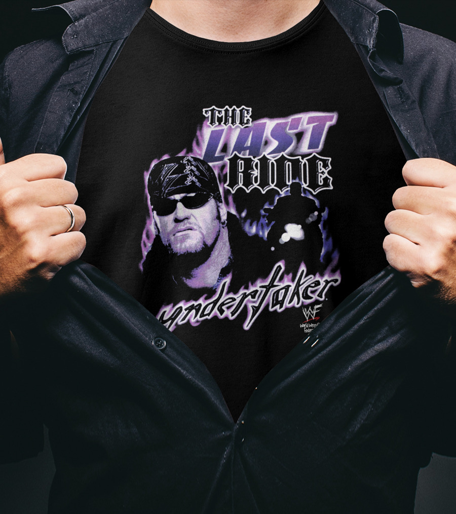 The Last Ride Undertaker WWF Stashpages Store T-Shirt