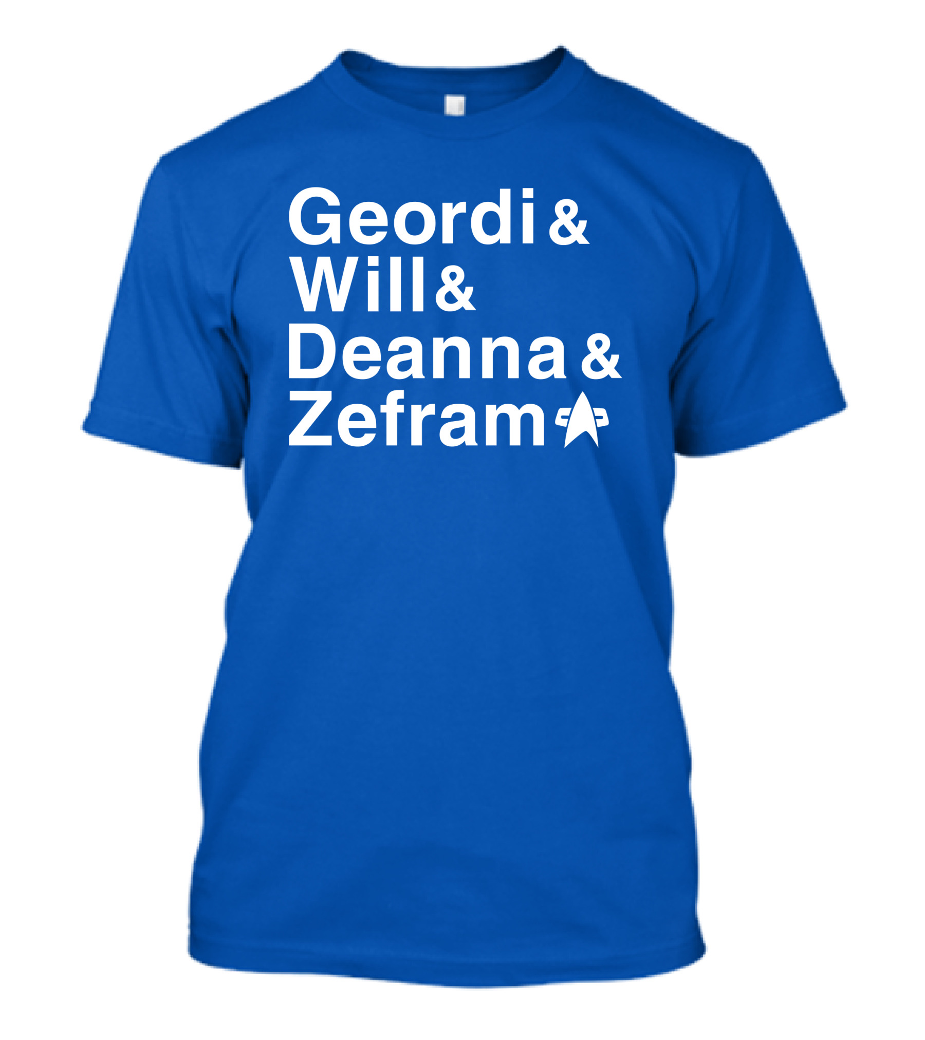 Geordi And Will And Deanna And Zefram Star Trek T-Shirt