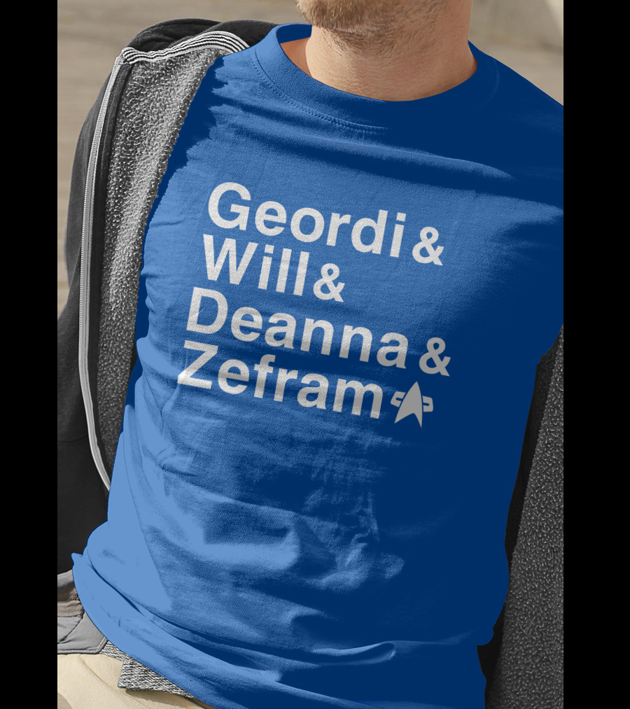 Geordi And Will And Deanna And Zefram Star Trek T-Shirt