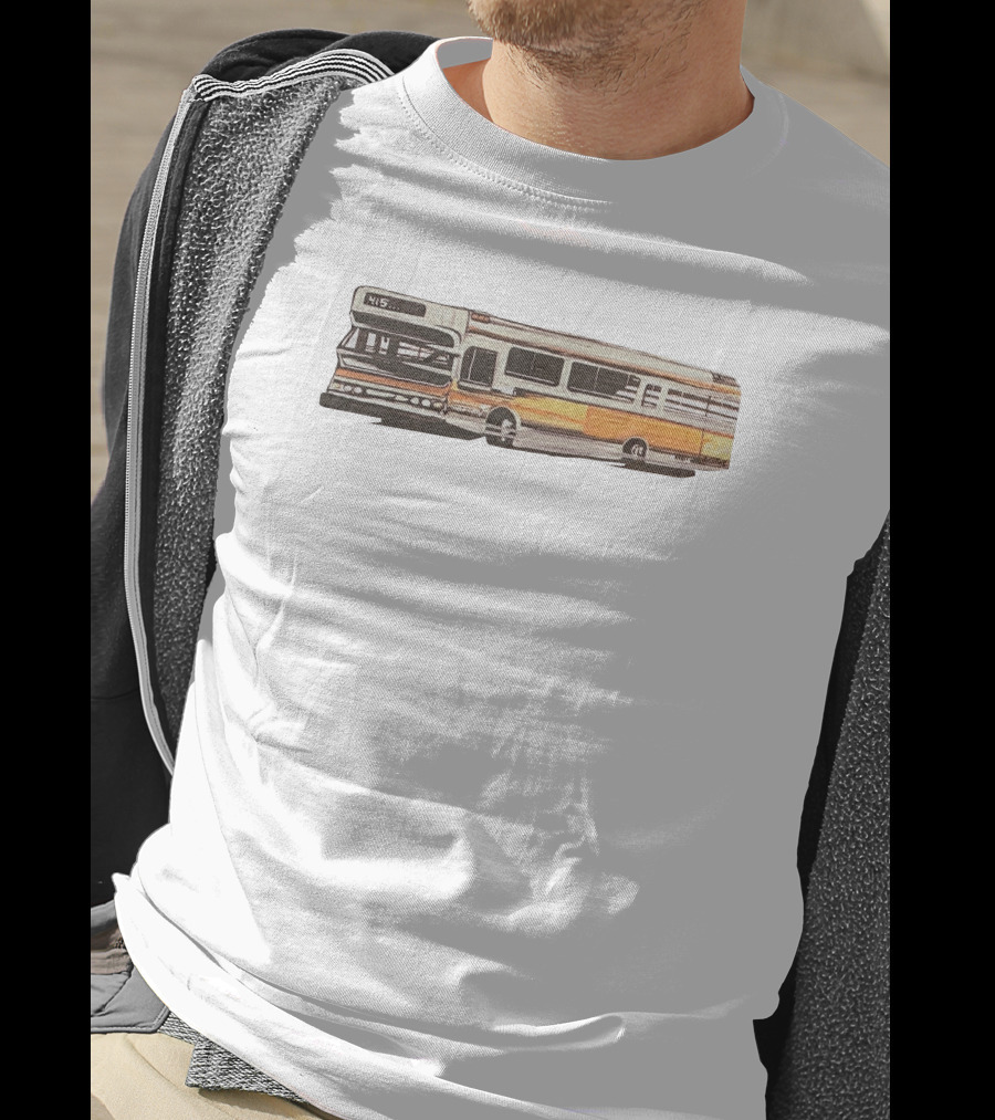 New Skool Merch Vintage Muni Bus 415 Route T-Shirt