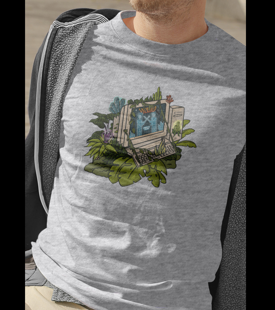 Eazybaked Beats Merch Intertwined Simulated Jungle Computer T-Shirt