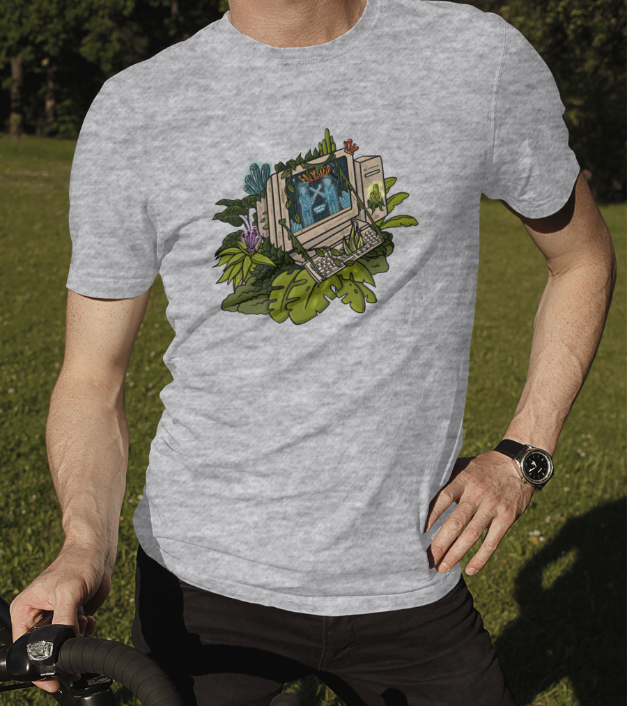 Eazybaked Beats Merch Intertwined Simulated Jungle Computer T-Shirt