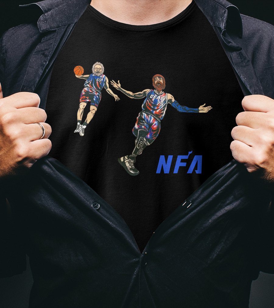 Big Cat NFA Jerry And Brent Dunk Dead 79 Basketball T-Shirt