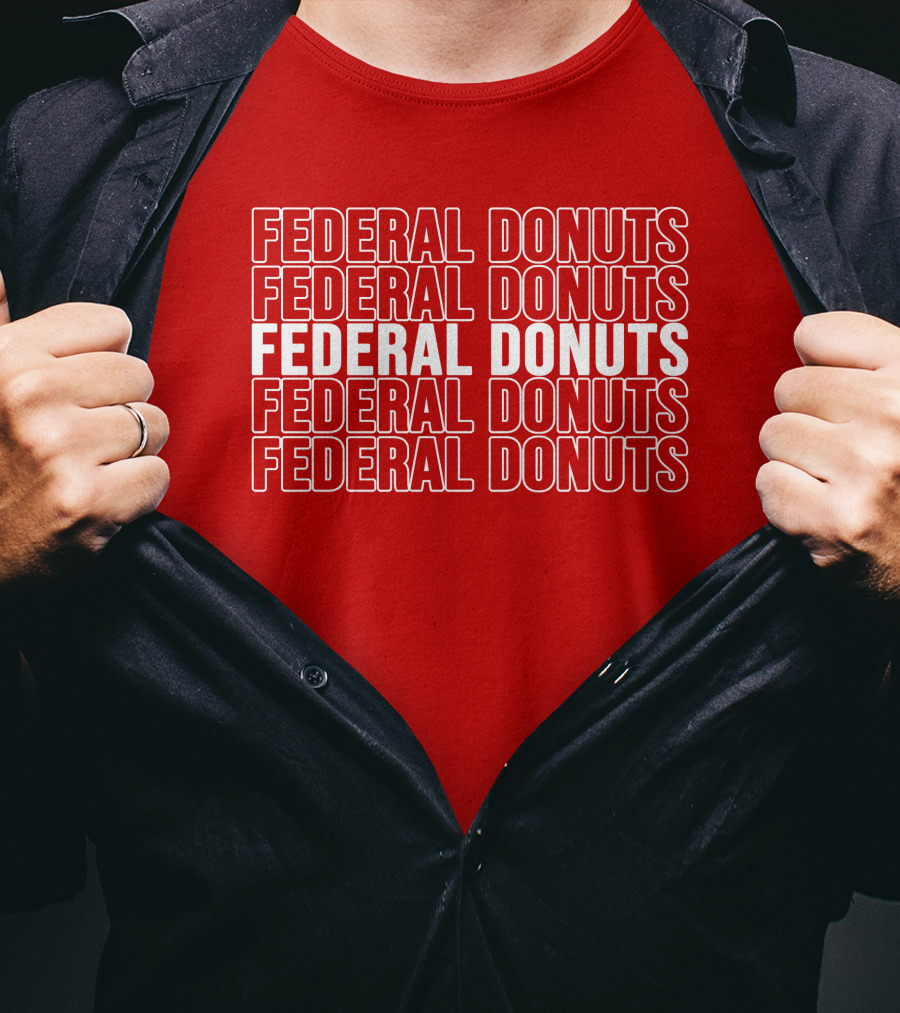 Federal Donuts Pattern Adam Sandler T-Shirt