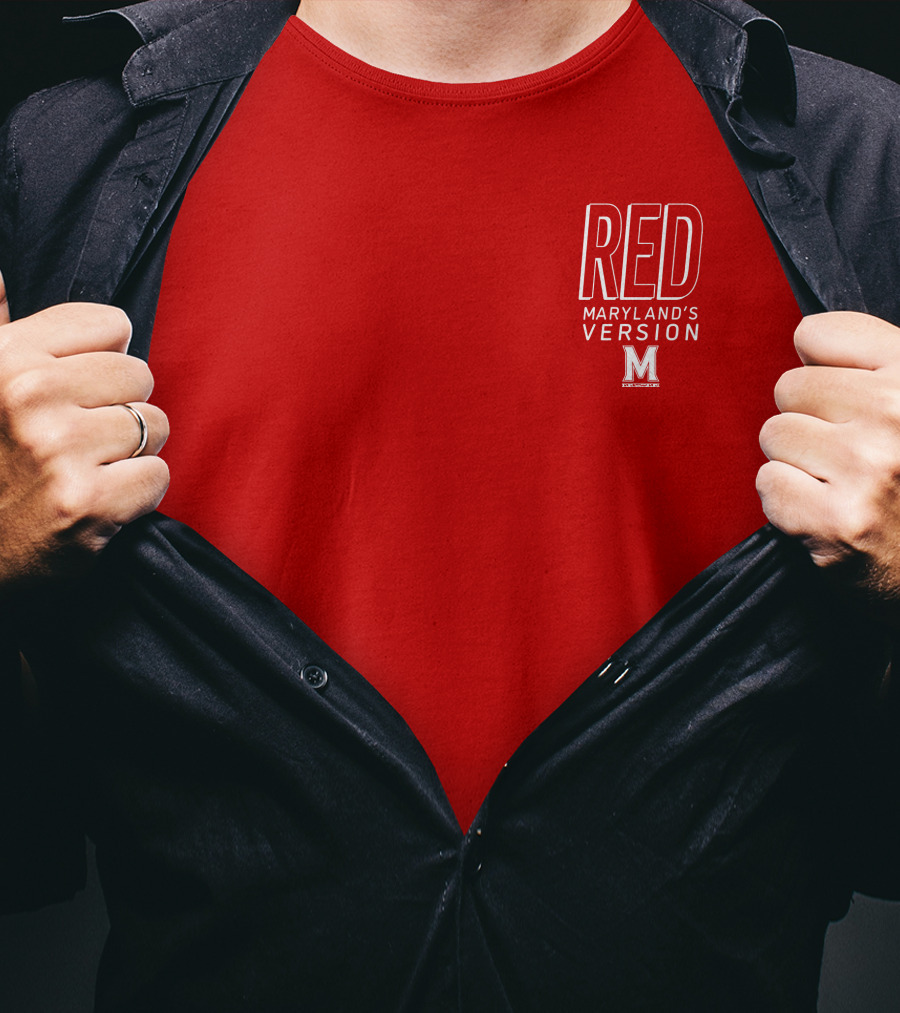 Red Maryland's Version TerrapinHoops M T-Shirt