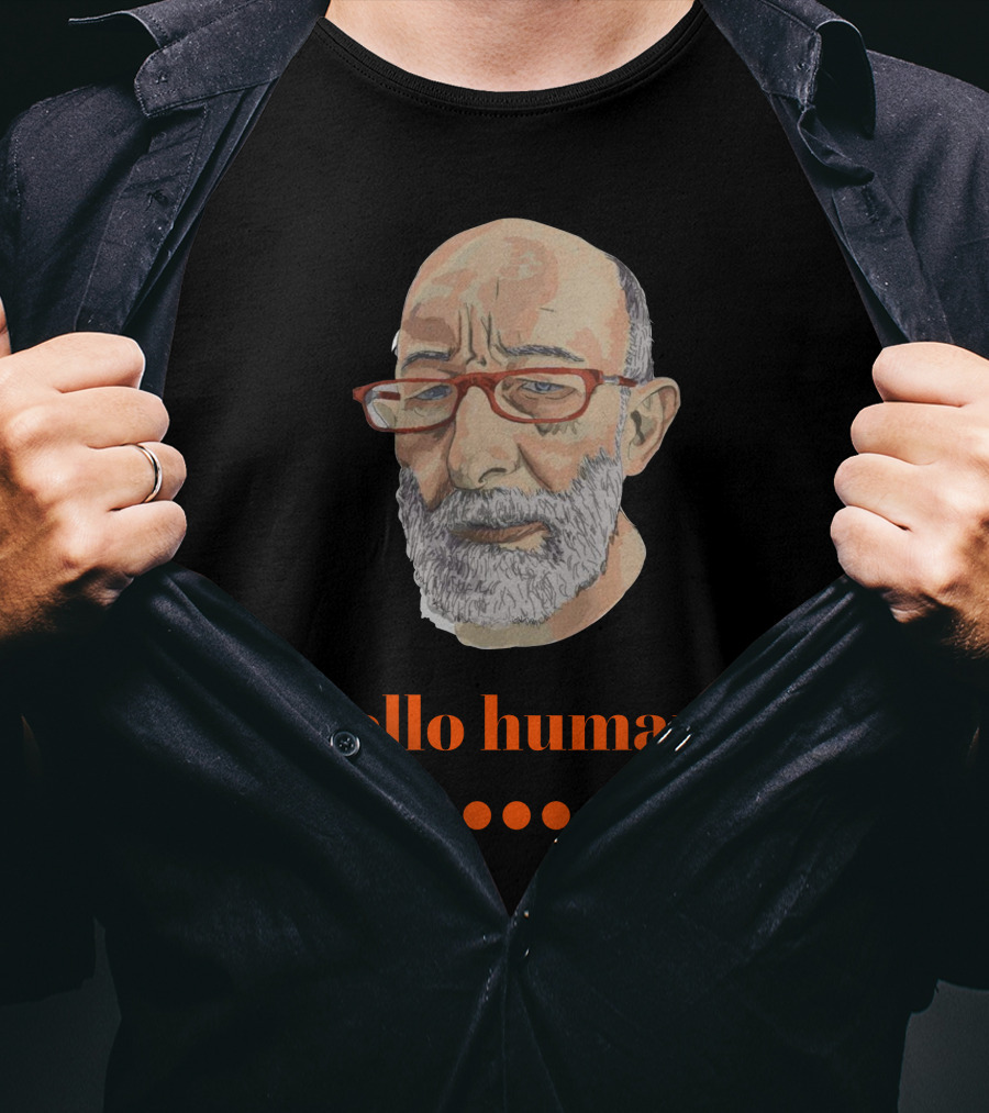 Clif High Hello Humans Jonathan Lockwood Beard Glasses T-Shirt