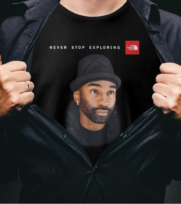 Never Stop Exploring The North Face Featuring Riky Rick Shaunkeyz T-Shirt